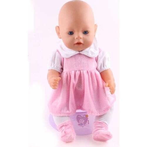 Doll Accessories,high quality dress Wear fit Doll For 43cm new -,Children best Birthday Gift N91