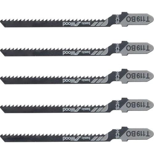 5pcs Jig saw Blades Pro Blades Wood For Bosch Sharp Hard T-shank For Woodworking Blades Fast Cutting Power Tool Accessories
