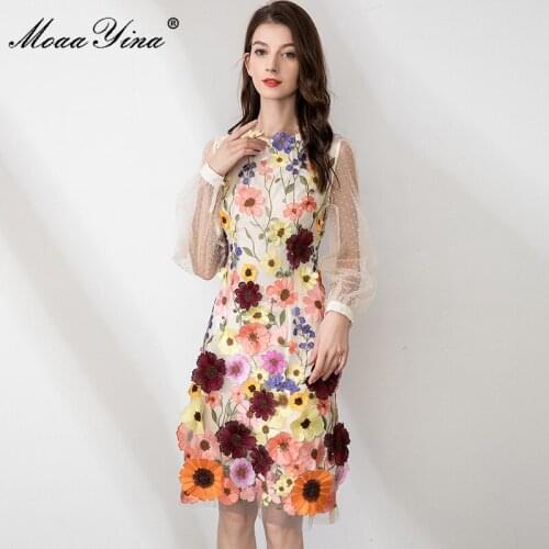 MoaaYina Summer Polka Dot Dresses
