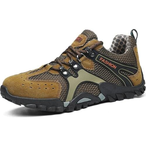 Large Size 38-46 Mens Hiking Shoes Breathable Outdoor Walking Shoes Sports Shoes Mens Hiking Shoes Outdoor Training Shoes
