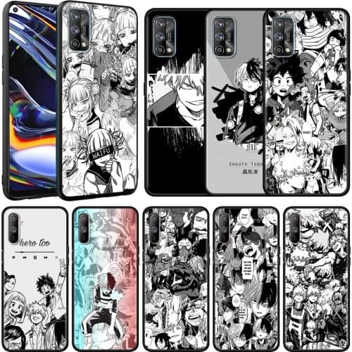 Anime Comic Hero Soft Case For Realme 8 C21 6 7 Pro C3 XT GT C15 X50 7i C12 C11 C21Y Fashion Black Silicone Phone Cover Shell