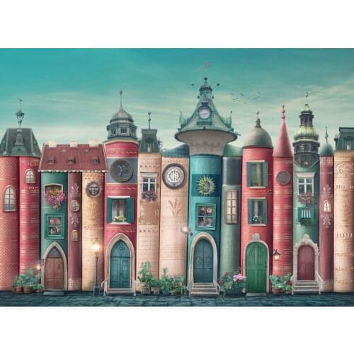 Nova Puzzle 46010 - 2000 Piece Magic Fantastic Books Adult Jigsaw Puzzle-Flowering Balcony Buildings Unique Street