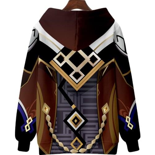 2021 New Genshin Impact Morax 3D print spring/autumn Holiday passionate style Men/Womens Youthful Dress up Style kids hoodies