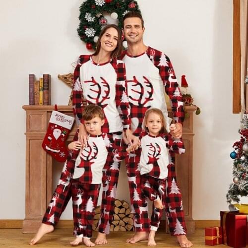 2021 New Arrival Christmas Pajamas Family Matching Mother Father Kid Christmas Pajamas Sets
