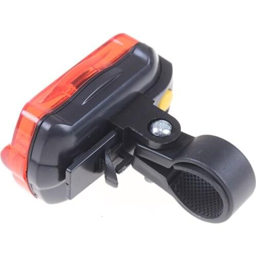 Anti-shock 5 LED 3 Mode Cycling Safety Red Rear Tail Lamp Bicycle Light with Bracket Waterproof Bike Light High Power