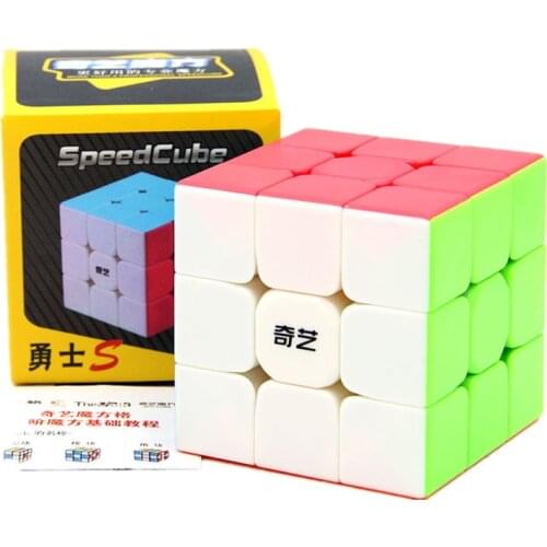 Qiyi Warrior S 3x3 Magic Cube Colorful Stickerless Speed Cube Antistress 3x3x3 Learning Educational Puzzle 3x3 Cubo Magico Toys