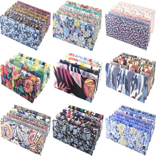 Booksew Jelly Roll Stripe Cotton Poplin Fabric Flower Printed Colorful Handmade Textile Sewing For Home Decoration Patchwork