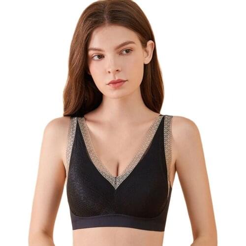 Sexy Lace Padded Bra Seamless Brassiere Womens Lingerie Sleeping Bras Push Up Backless Soft Bralette Female Plus Size Underwear