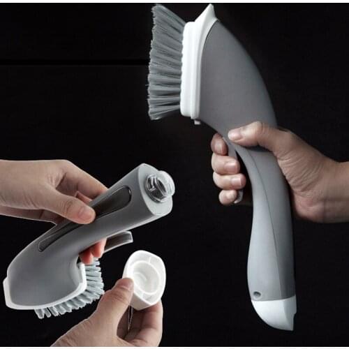 Dishwashing Cleaner Pot Brush Dish Bowl Washing Cleaning Brush Soap Dispenser Kitchen Sink Scrubber Sponge Dishwasher Brush