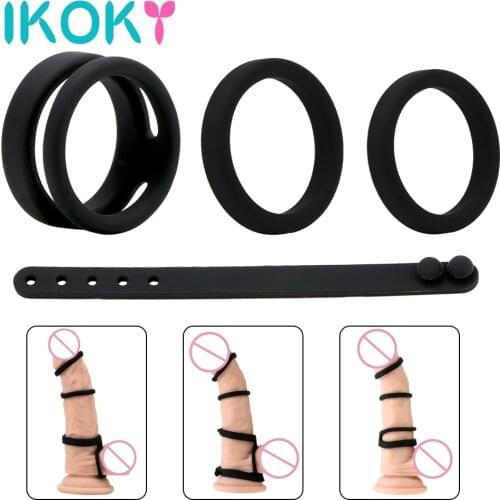 Strapon Cock Ring Penis Stretcher Sex Toys for Men Male Delaying Ejaculation Couples Tools Adults Chastity Cage Erotic Machine