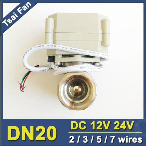 TF20-S2-C BSP/NPT Female 2 Port 3/4'' Stainless Steel Actuated Valve 2/3/5/7 Wire With Signal Feedback DN20 Full Port Metal Gear