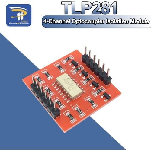 TLP281 4-Channel Opto-isolator IC Module For Arduino Expansion Board High And Low Level Optocoupler Isolation 4 Channel