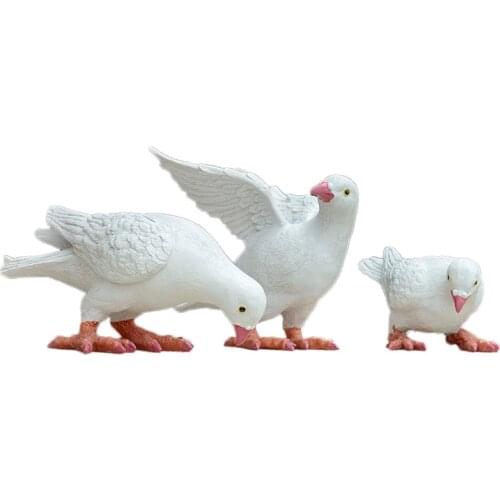 Outdoor garden courtyard balcony flower stand decoration Resin simulation animal sculpture Dove of peace statue bird decoration