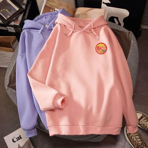 Vegan Hoodie Ladies Pullover Oversized Harajuku Winter Sweatshirt Woman Korean Streetwear Plus Size Long Sleeve Sudadera Mujer