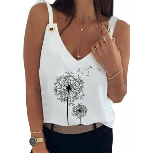 2020 Newly Ladies Vest Tops Summer Fashion Womens Sleeveless Tops Ladies V Neck Loose Vest Beach Holiday Shirts Camisetas Mujer