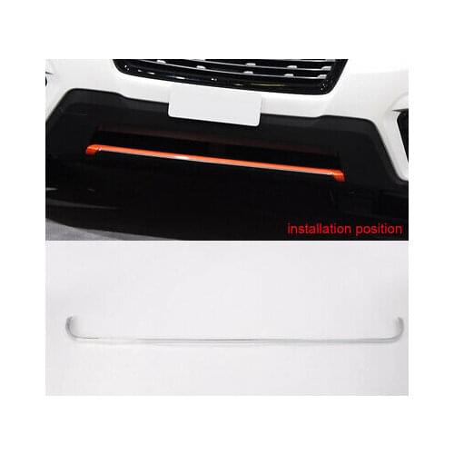 ABS Chrome Front Bumper Lip Cover Trim 1pcs for Subaru Forester 2019