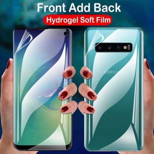 100D For Samsung Galaxy S20 S10 S9 S8 PLUS S10E Note 9 8 10 Plus Full Cover Screen Protector Silicone TPU Film Hydrogel Sticker