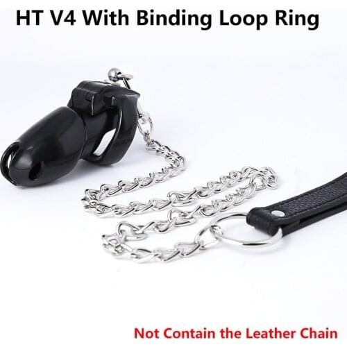 2021 HT V4 Chastity Cage with Binding Loop Ring Chastity Device Cock Cage Bondage Penis Belt Fetish Adult Sex Toys for Men