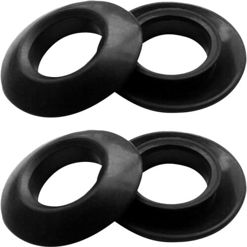 MagiDeal High Quality 4Pc Universal Rubber Kayak Paddle Drip Rings 2/PK for Outdoor Surfing Rowing Boat Canoe Accessory Black