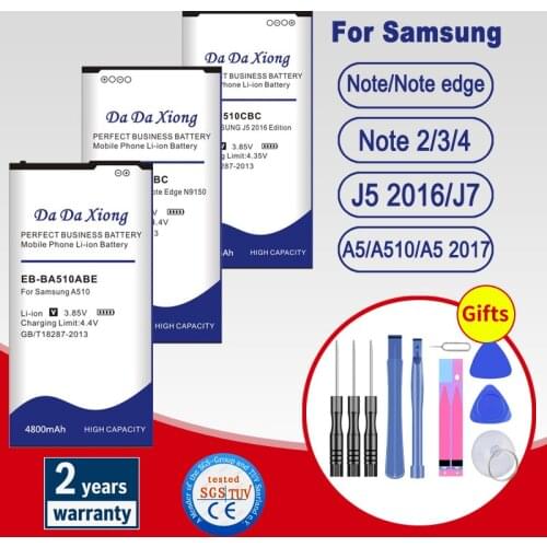 Battery For Samsung A5 2017 A510 J5 2016 J7 2016 Note Edge 2 3 4 B800BC EB-BA500ABE EB-BJ510CBC EB-BJ700CBE EB-BA510ABE