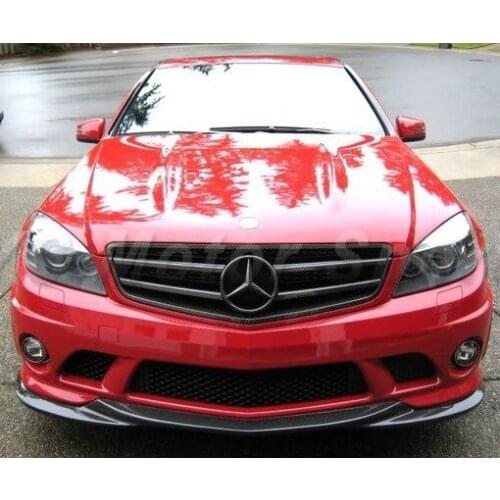 Car Accessories Carbon Fiber Front Lip Fit For 2008-2010 MB W204 C63 AMG Sedan L1 Style Front Bumper Lower Spliter Lip