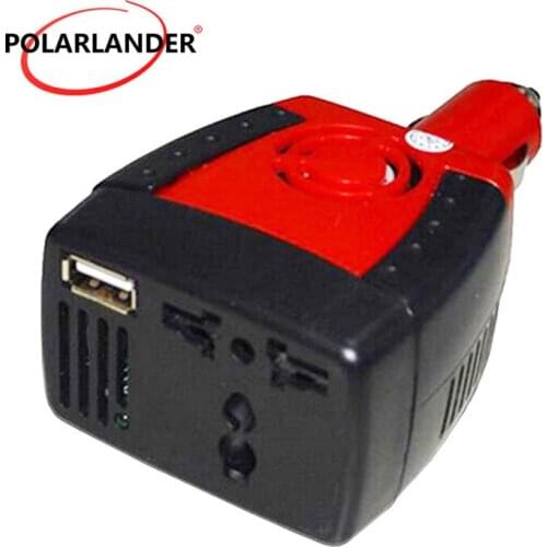 Car Inverter Power Supply 150w DC 12V to AC 110V 50Hz Converter Transformer Laptop Notebook Phone Charger Universal USB 5V