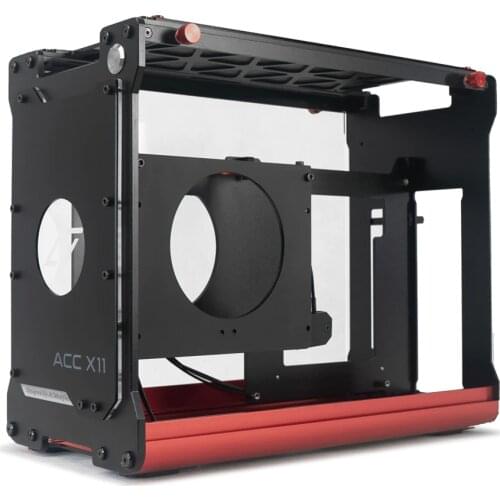 ACC X11 ITX A4 MINI Case ,Support Custom Liquid Cooling ,Small Cabinet ,Black,White ,Pink ,323*157*262MM