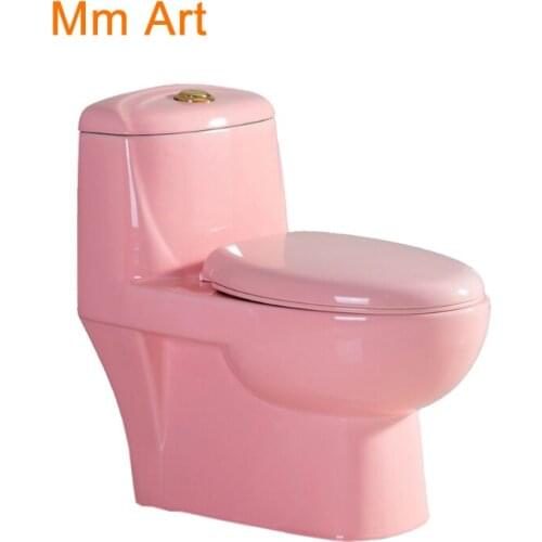 Colorful wc washdown flushing one piece ceramic multicolor ceramic sanitary toilet WC