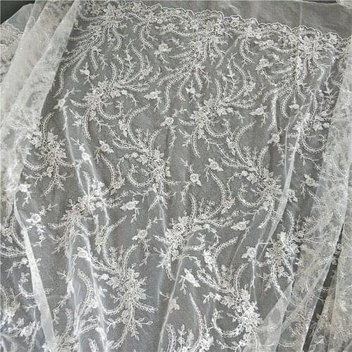 Flower lace fabric special embroidery lace for dress DIY