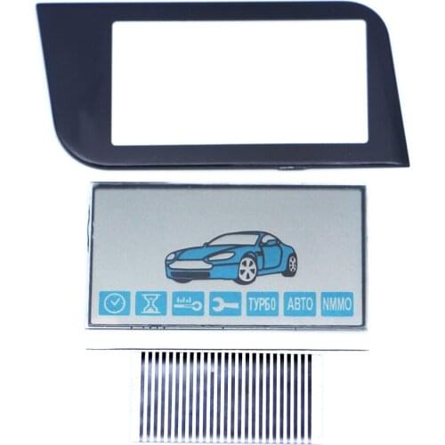 A93 LCD display flexible cable + LCD keychain Glass for Starline A93 remote controller display with Zebra Stripes free shipping