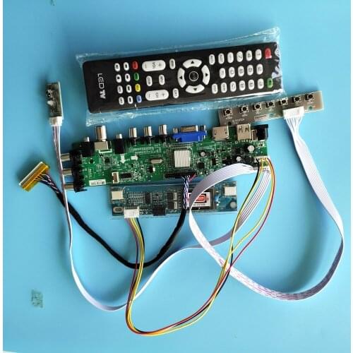 Kit For M170EG01 VH/M170EG01 VE 1280X1024 HDMI USB LVDS screen Panel digital DVB-T DVB-T2 TV controller board 30pin 2 CCFL 17"