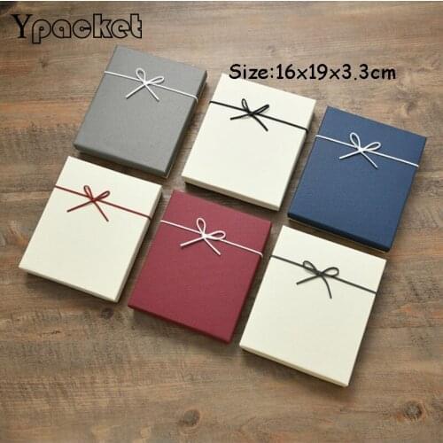 Big Size Box For Jewelry 16x19x3.3cm Jewelry Organizer Shape Box Engagement Ring Pendant Necklace Display Gift Bracelet Case 6PC