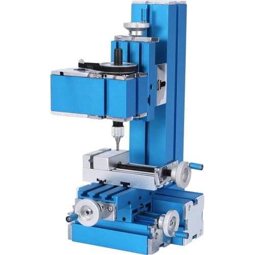 Mini Metal Lathe DIY Miniature Milling Machine Miller 100-240V Woodworking Metal Aluminum Processing Tool Mini Milling Machine