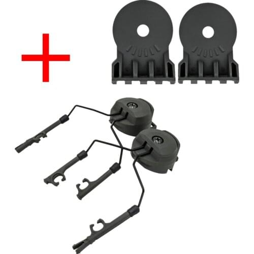 Mounting kit bracket for tactical helmet flashlight Fast Ops Core helmet ARC track adapter for tactical Peltor Comtac i ii iii