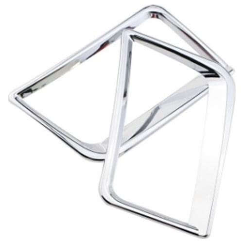 Car 2 Pcs/Set ABS Chrome Car Center Air Vent Protection Trim Sticker for Hyundai Verna Solaris 2012 2013 2014 2015 Accessories