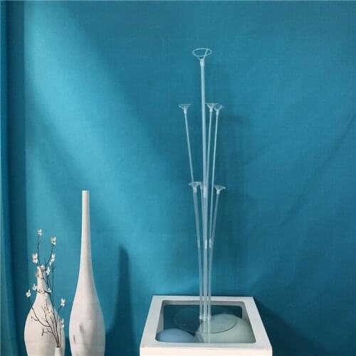 1 Set 7 TubesHappy Birthday Balloon Air Balls Stick Stand Baloon Birthday Party Decor Kid Arch Table Ballon Accessories Holder