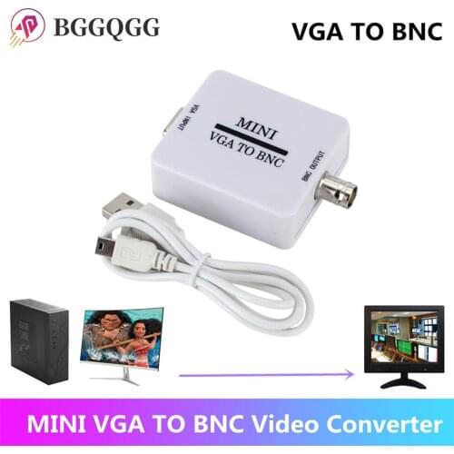 Mini HD VGA to BNC Video Converter Convertor Box Composite VGA to BNC Adapter Conversor Digital Switcher Box For HDTV Monitor
