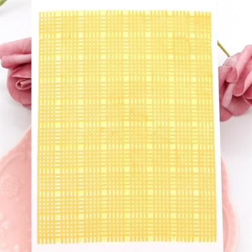 KSCRAFT Gingham Background Transparent Clear Silicone Stamps for DIY Scrapbooking/Card Making/Kids Crafts Decoration Supplies