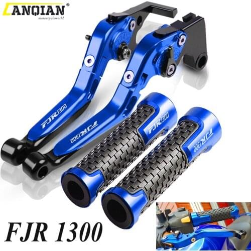 For YAMAHA FJR1300 FJR 1300 2003 Motorcycle Accessories CNC Adjustable Folding Extendable Brake Clutch Levers Handle Bar Grips
