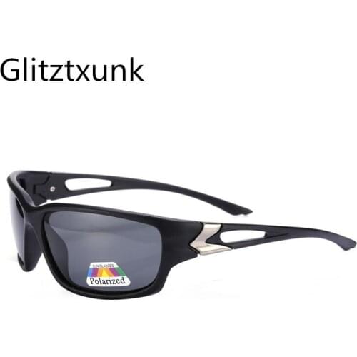 Glitztxunk Sunglasses Men Polarized Brand Designer Mirror Square Retro Sun Glasses Men Sport Driving Eyewear Oculos Gafas UV400