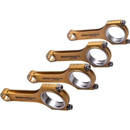 Titanize Connecting Rods For Subaru Forester EJ20 EJ25 Engine ARP 2000 3/8" 4340 Conrord Rods Balanced Piston Pin Shot 800+HP
