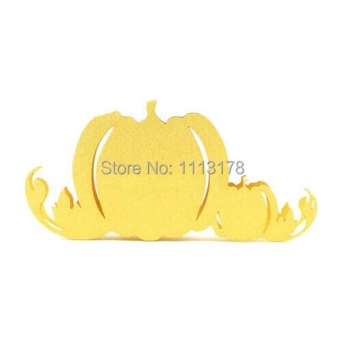 Pumpkin Place Cards - Wedding Place Cards, Place Cards, Delicate Pumpkin Place Cards, Thanksgiving