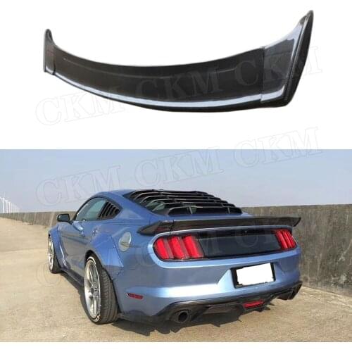 3 PCS/Set Carbon Fiber Rear Boot Spoiler Trunk Wings For Ford Mustang Coupe 2015-2019 Car Exterior Decoration