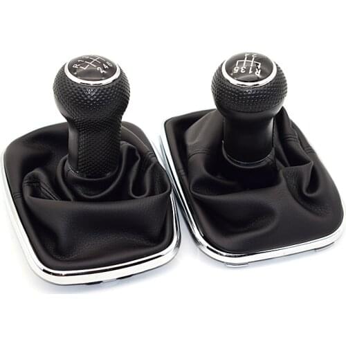 12mm For Volkswagen VW Golf 4 IV MK4 GTI R32 Bora Jetta 5 Speed Black Frame Gear Shift Knob Lever Gaiter Boot 1999-2004