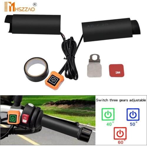 12V Lntelligent Temperature Control Third Gear Heated Grips Inserts Handlebar Hand Warmers For Universal Grip ATV Motorcycle