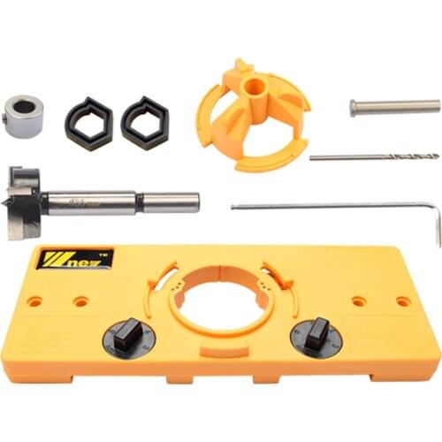 35mm Wood Drill Bits Hinge Drilling Carpentry Tool Jig Kit for Door Window Saw Pilot Stop DIY Woodworking Hand Tools