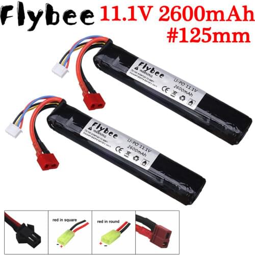 2pcs upgrade 2200mah 11.1V 2600mAh 3S Mini Airsoft gun RC Model Helicopter Quadcopter RC LiPo Battery Airsoft Gun Battery