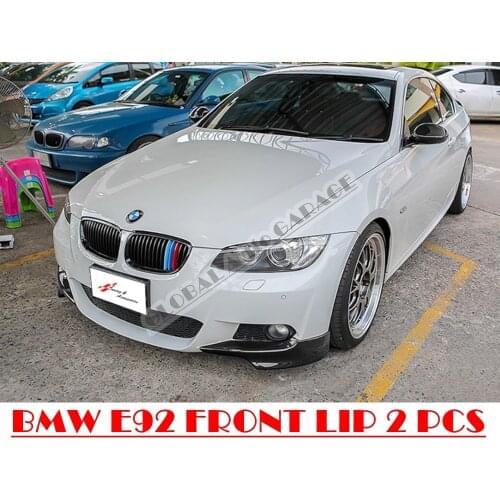 For BMW E92 M Tec M Performance 2007 2008 2009 Front Bumper Lip Splitter Car Auto Apron Flap Corner Piano Glossy Black Accessory