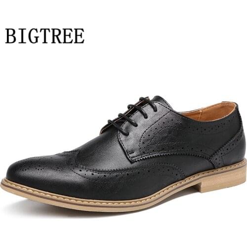 Brogues Oxford Shoes For Men Leather Shoes Me Office Shoes Men Fashion Designer Sapato Masculino Zapatos De Vestir Para Hombre
