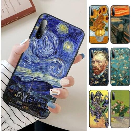 Van Gogh Oil Painting Silicone Mobile Phone Cover Case For Samsung A51 A71 A72 A21 A20 A31 A10 A40 A70 A30 S A20E A52 A50 A11